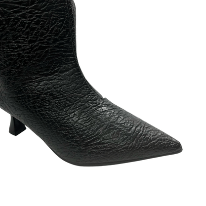 Bota Lança Perfume Feminina Cano Longo Preto Couro