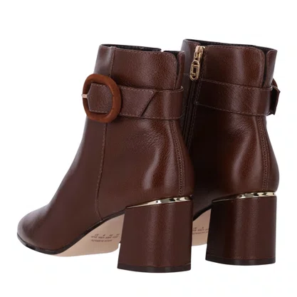 Bota Luz da Lua Feminina Cano Baixo Trufa Couro