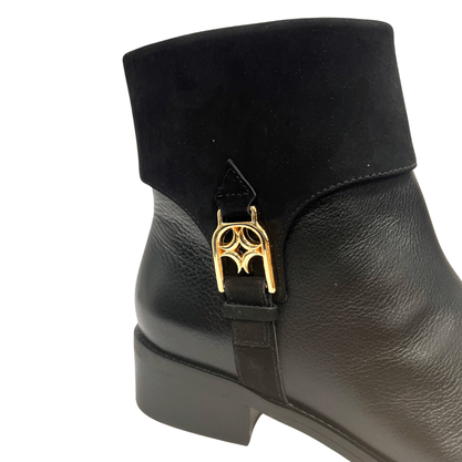 Bota Luz da Lua Feminina Cano Curto Preto Couro