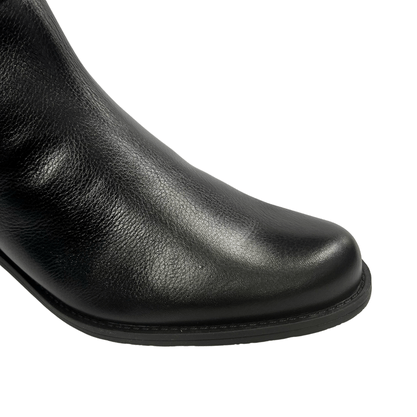 Bota Luz da Lua Feminina Cano Curto Preto Couro
