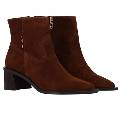 Bota Luz da Lua Feminina Cano Curto Trufa Couro