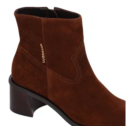 Bota Luz da Lua Feminina Cano Curto Trufa Couro