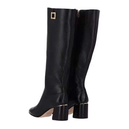Bota Luz da Lua Feminina Cano Longo Preto Couro