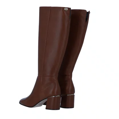 Bota Luz da Lua Feminina Cano Longo Trufa Couro