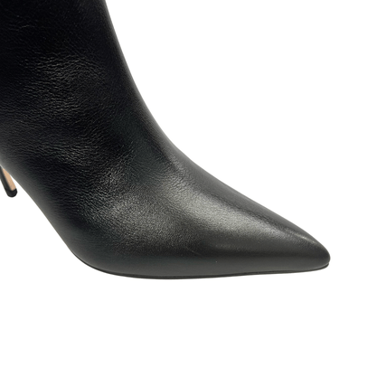 Bota Luz da Lua Feminina Salto Fino Couro 