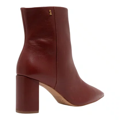 Bota Santa Lolla Feminina Salto Bloco Marrom Couro