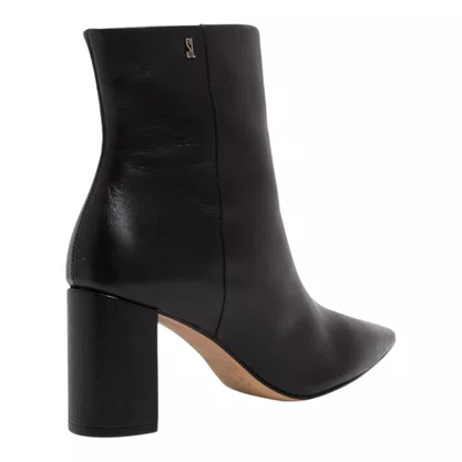 Bota Santa Lolla Feminina Salto Bloco Preta Couro