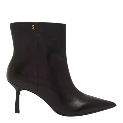 Bota Santa Lolla Feminina Salto Fino Preta Couro