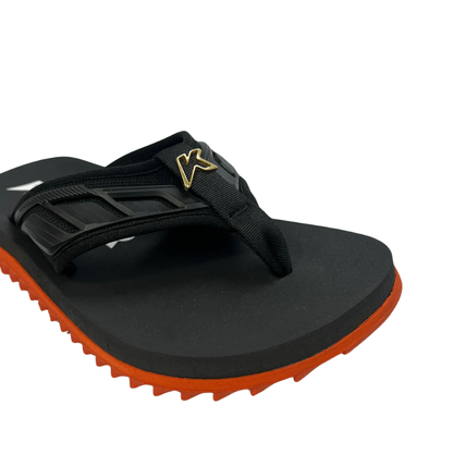 Chinelo Kenner Masculino Kivah Laranja Preto