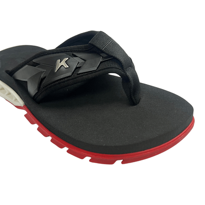 Chinelo Kenner Masculino Rakka Vermelho Branco Preto 
