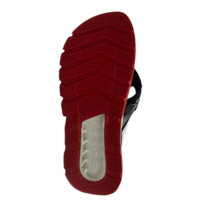 Chinelo Kenner Masculino Rakka Vermelho Branco Preto 