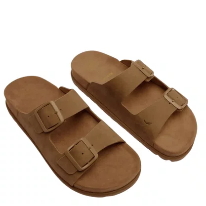 Chinelo Reserva Francisco Masculino Camel Nobuck