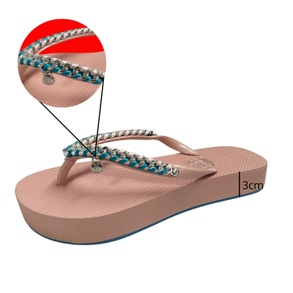 Chinelo Santa Lolla Feminino Azul Bebe
