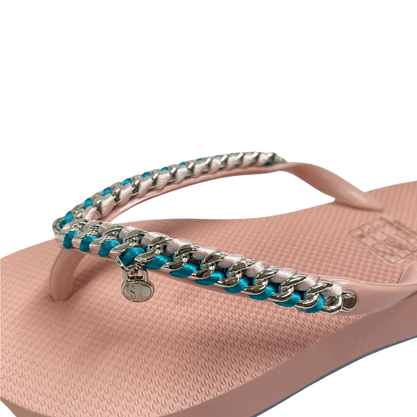 Chinelo Santa Lolla Feminino Azul Bebe