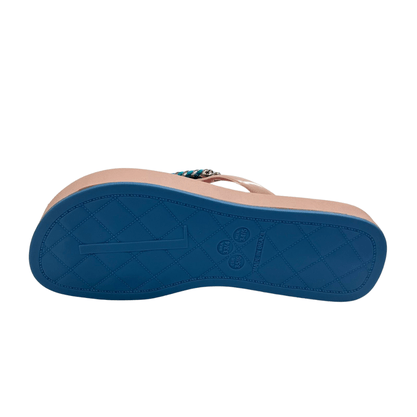 Chinelo Santa Lolla Feminino Azul Bebe