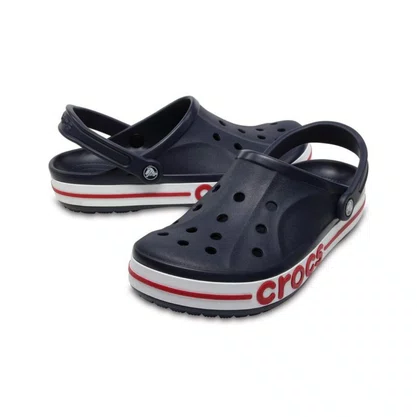 Clog Crocs Unissex Bayaband Clog Marinho Vermelho 