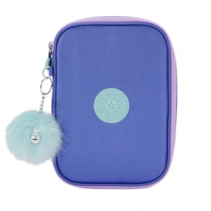 Estojo Kipling 100 Pens Cosmic Metallic Lilas