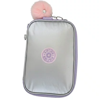 Kipling Estojo Silver Glow Metalico
