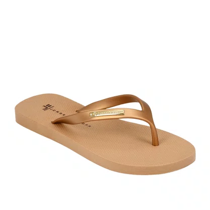 Kit Jorge Bischoff Chinelo Flat+ Necessaire Ouro