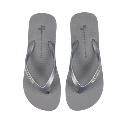 Kit Jorge Bischoff Chinelo Flat+ Necessaire Prata