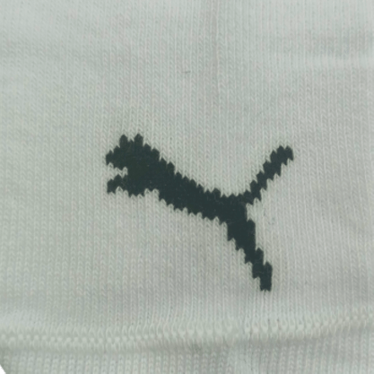 Kit 3 Pares Meia Sapatilha Puma Branca com Preta 