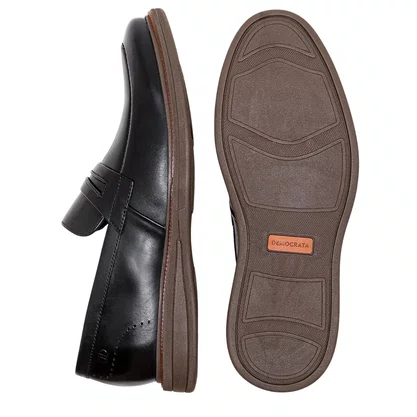Loafer Democrata Masculino Metropolitan Bay Preto