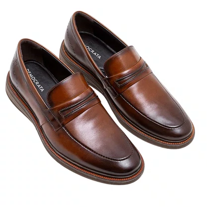 Loafer Democrata Masculino Metropolitan Bay Tan