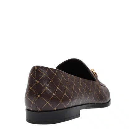 Loafer Jorge Bischoff Feminino Marrom Monograma Jb Couro