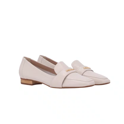 Loafer Luz da Lua Feminino Panna Couro 