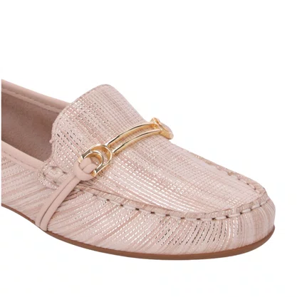Mocassim Luz da Lua Feminino Luce Bege Couro