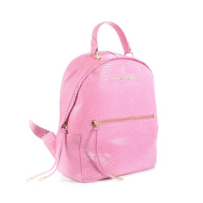 Mochila Jorge Bischoff Rosa Couro 