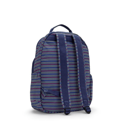 Mochila Kipling Azul Seoul Estampado 