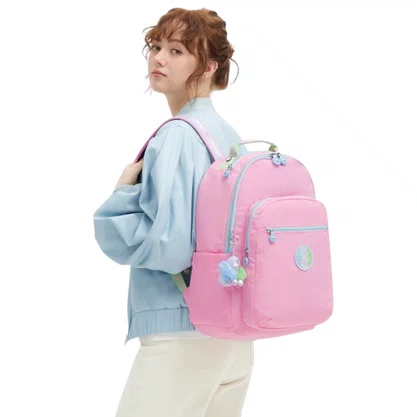 Mochila Kipling Seoul Rosa
