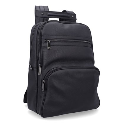 Mochila Masculina Luz da Lua Marrocos Preto Couro   
