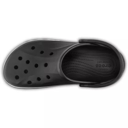Sandália Crocs Unissex Bayaband Clog Preto Branco