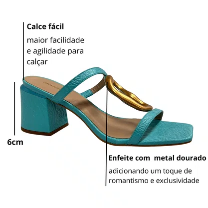 Sandália Lança Perfume Feminina Acqua Tonic