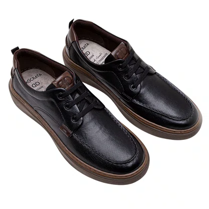 Sapatênis Democrata Denim Clash Preto Couro 
