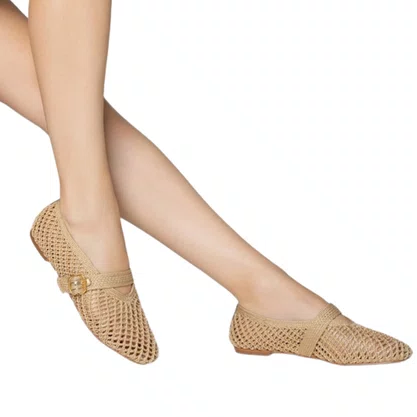 Sapatilha Carrano Feminina Crochet Dourado