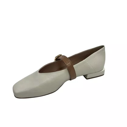 Sapatilha Luz da Lua Feminina Panna Mousse Couro 