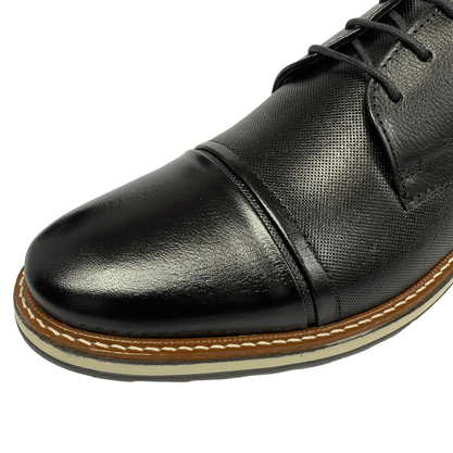 Sapato Democrata Metropolitan Oliver Preto Couro