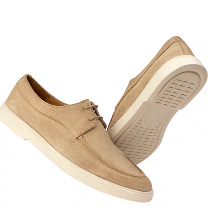 Sapato Viccini Masculino Tortilha Couro Camurça