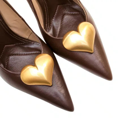 Scarpin Cecconello Feminino Salto Alto Brown Couro