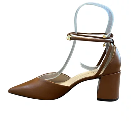 Scarpin Luz da Luz Feminino Ambar Couro