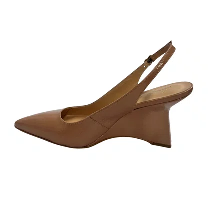 Slingback Luiza Barcelos Feminino Blush Couro Verniz