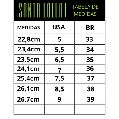 Slingback Santa Lolla Feminino Salto fino Preto Couro