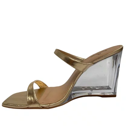 Tamanco Anabela Berti Maria Feminino Anabela Dourado