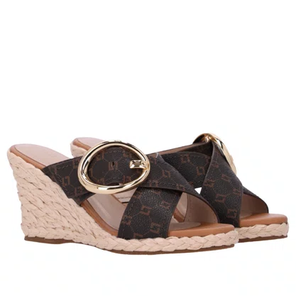 Tamanco Anabela Luz da Lua Feminino Mocca Amendoa 