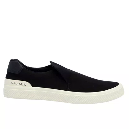 Tênis Aramis Masculino Daily Slip Canvas Preto Off White