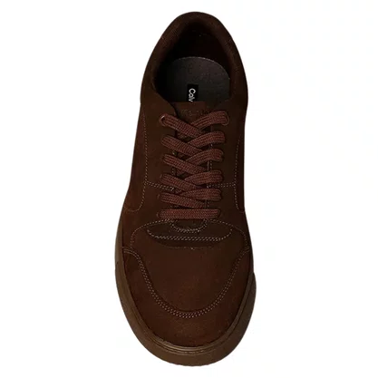 Tênis Calvin Klein Chunky Masculino Marrom Couro