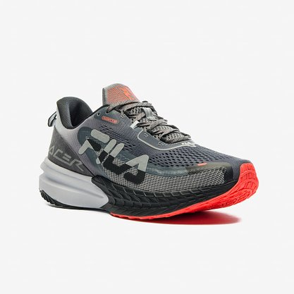 Tênis Fila Racer Grafite Preto Coral 